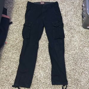 Matchstick black cargo pants